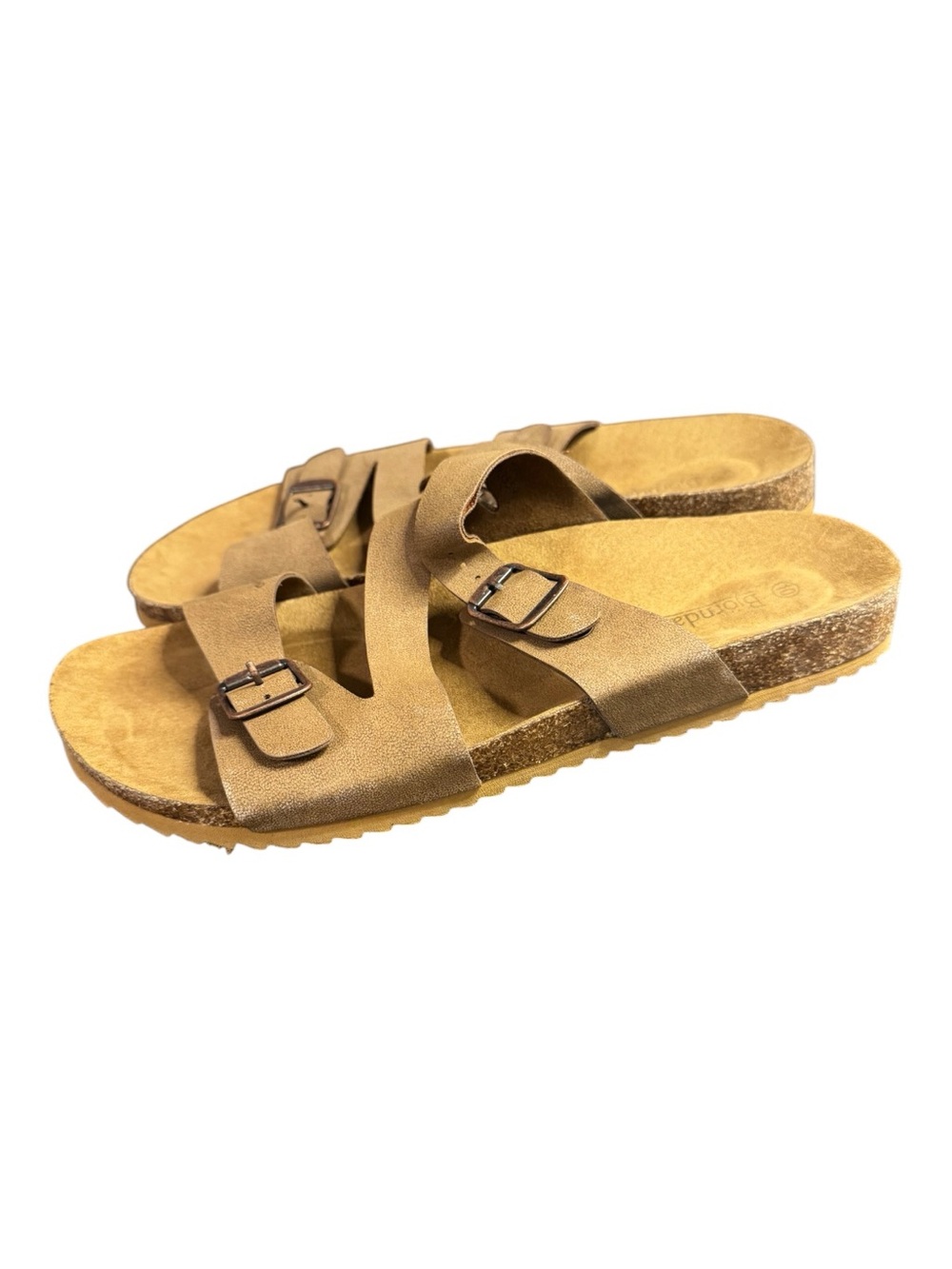 Bjorndal Ellyn Brown Comfort Footbed Buckle Sandals Women’s Size 10